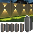 Ellasay Solar Fence Lights Outdoor: 6-PACK Pack, 3000/4000/6000K. Fixed Price $54.78.