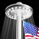 Deluxe Solar Powered Flagpole Lamp Dusk To Dawn 12+ Hours, 26 Led, 1300 Lumen. Fixed Price $87.48.
