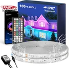 Fussion Outdoor Led Strip Lights Waterproof 100FT (2 Rolls 50FT) IP67. Fixed Price $42.06.