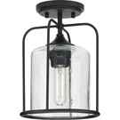 Progress Lighting P550110 Watch Hill 9"W Outdoor Semi-flush Black. Fixed Price $75.99.