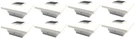 Relightable Solar 8-PACK Low Profile Black/white Will Fit 3.5X3.5 And 4X4 Pos.... Fixed Price $81.54.