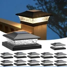 Aponuo Solar Post Cap Lights 12 Pack 4X4 5X5 6X6 Fence Black. Fixed Price $69.99.