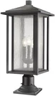 Z-lite 554PHXLR-533PM-BK Light Outdoor Pier Mounted Fixture In Black. Fixed Price $297.50.