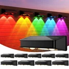 Solar Fence Lights 10 Pack, 9 Color Modes Outdoor Bulb Waterproof Led IP65, S.... Fixed Price $97.29.
