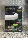 Bell+howell Vividisk Color Changing Led Solar Pathway Lights 4 Pack New. Fixed Price $40.00.