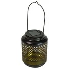 Northlight 7" Black Diamond Cut Led Outdoor Solar Lantern With Handle. Fixed Price $35.27.