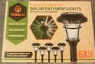 Torelli 6-PACK Solar Pathway Outdoor Led Lights Nib. Fixed Price $15.00.