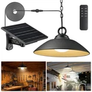 Moon-de-age Solar Pendant Lights With Remote Control, 3 Color 1 Light, Black. Fixed Price $61.43.