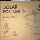 Garden Sun Light Solar Powered Post Cap For Pvc One Size, White SS-GSL-PL250. Fixed Price $31.99.