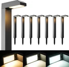 Outdoor Solar Pathway Lights - 8 Pack With 3 Color Modes, IP65 Waterproof. Fixed Price $84.99.