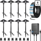 Sunvie 8-PACK Low Voltage Led Pathway Lights Kit W/ Transformer Wire 3000K. Fixed Price $125.00.