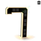 Isunmea Inch Solar Lighted House Numbers For Outside, Up 9IN, 7-BLACK. Fixed Price $33.69.
