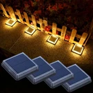 Solar Deck Lights, 4 Pack Warm White Outdoor In-ground Driveway Walkway Dock,.... Fixed Price $48.27.