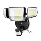 Onforu 90W 10000LM Led Motion Sensor Outdoor Lights, 4-HEAD Standard, Black. Fixed Price $65.58.