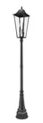 Z-lite 5008PHXXLR-564P Gannon Light 123" Tall Post Black. Fixed Price $1666.00.
