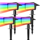 Lamkeep Solar Spot Lights Outdoor With 7 Lighting Modes 4 Pack, Multicolor. Fixed Price $47.00.