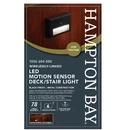 Hampton Bay Low Voltage Motion Sensing Led Outdoor Stair Light W/ Frosted Lens. Fixed Price $12.99.