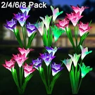 Solar Lily Flower Light Outdoor Garden Led Stake Lamp Landscape Decor Waterproof. Fixed Price $58.63.