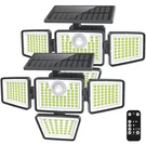 Solar Lights Outdoor 3000LM 4 Head 270 Motion Sensor IP65 Remote Pcs Daphino. Fixed Price $59.99.