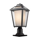 Z-lite 532PHMR-533PM-BK Black Memphis Light 19.25" Outdoor Pier Mount. Fixed Price $376.90.