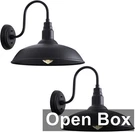 Goalplus 2 Pack, 16" Gooseneck Light Fixture For Barn Door, Black. Fixed Price $114.01.