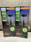 2 Pack Phillips Capri Outdoor Solar Led Path Light Black. Fixed Price $44.99.