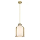Z-lite Pearson 9.75" 1-LIGHT Rubbed Brass Pendant White Opal Glass Shade. Fixed Price $116.99.