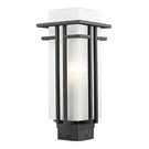 Z-lite Abbey Outdoor Post Light, 6.63X15.75", Black, Matte Opal 549PHM-BK. Fixed Price $276.00.
