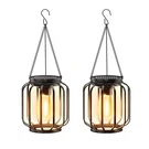 Bonlion Solar Hanging Lanterns Outdoor: 2 Pack Metal Lights, Warm. Fixed Price $45.59.