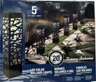 5 X Tommy Bahama Square Solar Bollard Lights 20 Lumen 8HRS Night Pathway Lithing. Fixed Price $79.99.