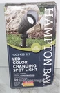 Hampton Bay Led Spot Light Adjustable Color Changing Cct Low Voltage Black Metal. Fixed Price $28.00.