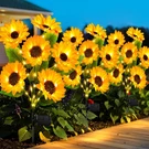Solar Lights Outdoor Garden 3 Pack Waterproof Sunflower Led TFL065 Decor Bright. Fixed Price $59.99.