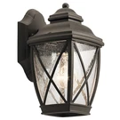 Kichler 49840 Bronze Tangier 1-LIGHT 10.25"H Outdoor Wall Sconce. Fixed Price $104.97.