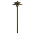 Kichler Mission Led Path Light, Centennial Brass - 15880CBR27. Fixed Price $289.99.