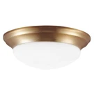 Sea Gull Nash 17" Flush Mount Ceiling Light, Satin Brass, 75436-848. Fixed Price $74.97.