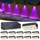Volisun Solar Fence Lights Outdoor 12 Pack, 10 Colors Black. Fixed Price $88.56.