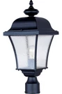 Maxim Lighting 1065 Black Senator 1-LIGHT Outdoor Post **new**. Fixed Price $124.99.