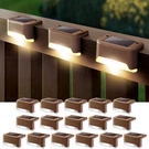 Denicmic 16 Solar Deck Lights Outdoor Waterproof Pack, Warm White. Fixed Price $35.94.