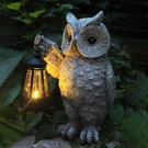 Guanfu Garden Statues, Owl Outdoor Figurines Decorated With Solar Lights, Unique. Fixed Price $49.98.