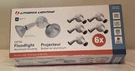 Lithonia Lighting Outdoor Floodlight Fixture, Aluminum Housing, 6 Pack, White. Fixed Price $18.87.
