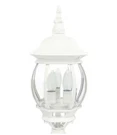 Satco Central Park 3-LIGHT White Outdoor Post Lantern Aluminum Hardwired No Bulb. Fixed Price $30.00.