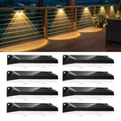 8 Pack Solar Fence Lights Outdoor IP65 Waterproof Rgb Brightown Warm White Color. Fixed Price $74.99.
