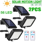 2X Outdoor Solar Wall Light Led Motion Sensor Security Flood Lamp 120000LM. Fixed Price $20.89.