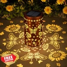 Simlix Solar Lantern Outdoor Waterproof, Sunflower Butterfly Shadow Decor (1 .... Fixed Price $20.00.