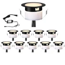 Fvtled Deck Lighting Kit, 10PCS 1.77 Low Voltage Waterproof Recessed. Fixed Price $98.28.