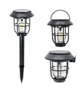 Solar Wall Lantern Motion Sensor Outdoor Light Waterproof Led Edison Style Black. Fixed Price $42.99.
