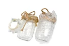 Homecor Mason Jar Wall Sconce Set Of 2 Brown Wood Led Fairy Light Rustic Decor. Fixed Price $24.99.