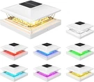 Solar Post Cap Lights With 8 Rgb Solid Colors & Multicolor Flow - Pack Fence. Fixed Price $137.49.