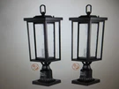 Vevor Dusk To Dawn Outdoor Lamp Black Post Light 19.49 In Pole Pier Mount 2PK. Fixed Price $47.45.