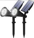 Tomshine Solar Landscape Spotlights Pack 62 Led IP65 Waterproof Outdoor. Fixed Price $34.99.